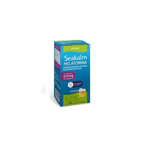 Melatonina Seakalm Com 90 Comprimidos Mastigáveis