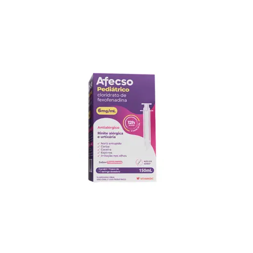 Cloridrato de Fexofenadina 6mg Suspensão Nova Química 60ml