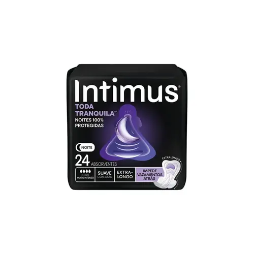 Absorvente Noturno Intimus Toda Tranquila Com 24 Unidades