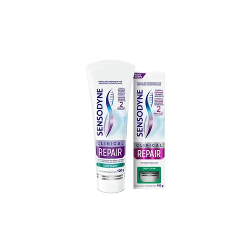 Creme Dental Sensodyne Clinical Repair Deep Clean Com 100g