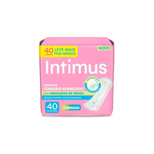 Protetor Diário Intimus Com Indicação de Troca 40 Unidades