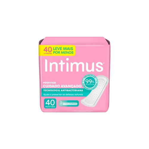 Protetor Diário Intimus  Antibacteriana Com 40 Unidades