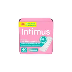 Protetor Diário Intimus  Antibacteriana Com 40 Unidades