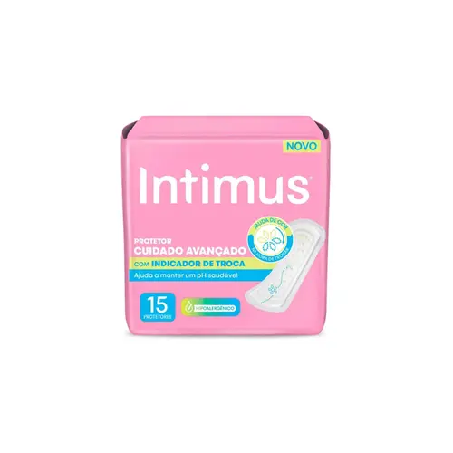 Protetor Diário Intimus Com Indicador de Troca 15 Unidades