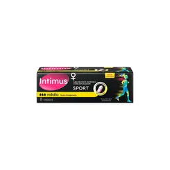Absorvente Interno Intimus Sport Médio 8 Unidades +Aplicador