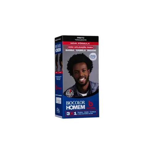 Tonalizante Biocolor Homem Bozzano Preto Contem 1 Unidade