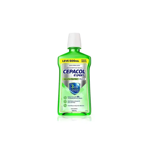 Cepacol Expert Menta Protect +Flúor Com 500ml