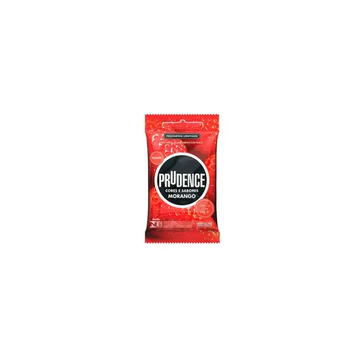 Preservativo Prudence C&S Morango Com 3 Unidades