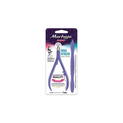 Kit Merheje com 1 Alicate + 1 Espátula para Cutículas