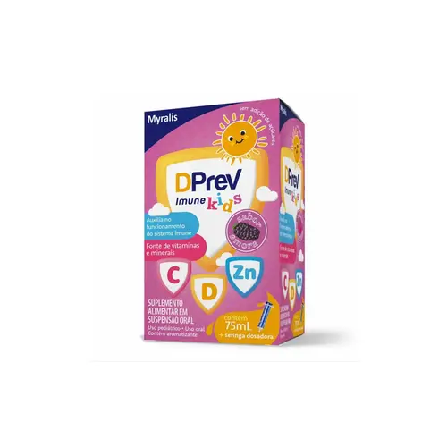 Polivitamínico DPrev Imune Kids Sabor Amora Com 75ml