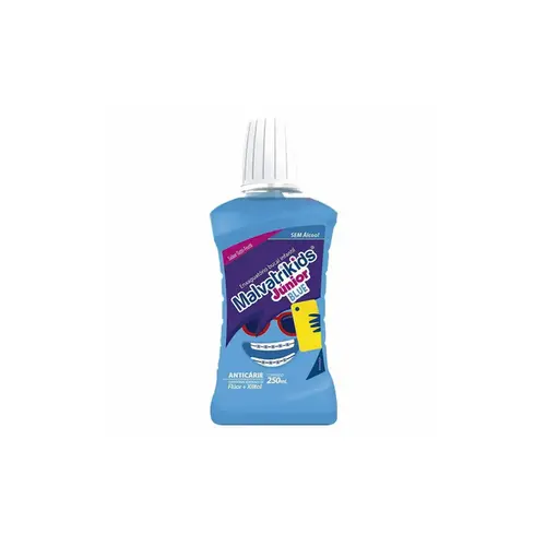 Enxaguante Bucal Malvatrikids Júnior Blue Zero Álcool 250ml