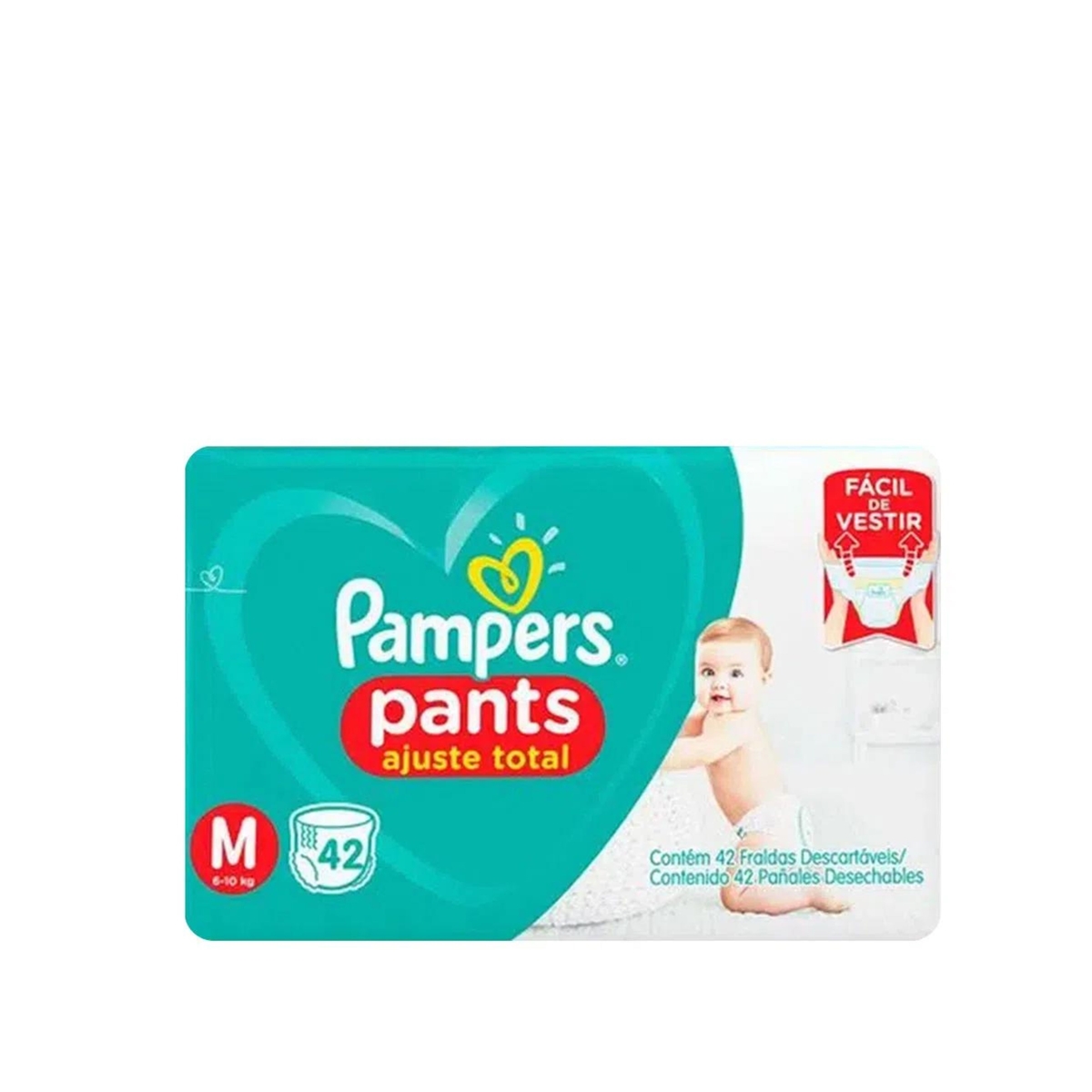 Fralda Pampers Médio 24 Unidades - Absorção Máxima, Proteção Contra Vazamentos