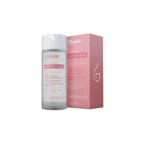 Óleo Corporal Cottonbaby Antiestrias Materna Com 120ml