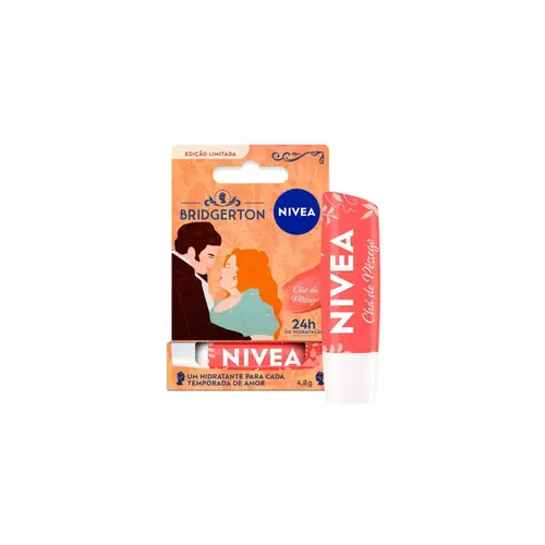 Hidratante Labial Nivea Chá De Pêssego Bridgerton Com 4,8g