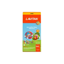 Polivitamínico Infantil Lavitan Kids Solução Oral Laranja 240ml