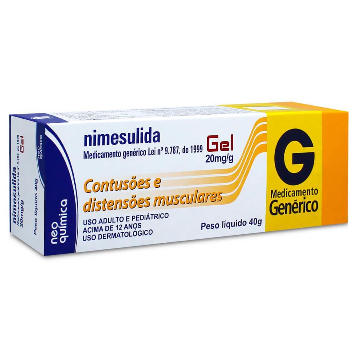 Nimesulida Gel 20mg Genericos Neo Química 40g - Nimesulida Gel 20mg ...