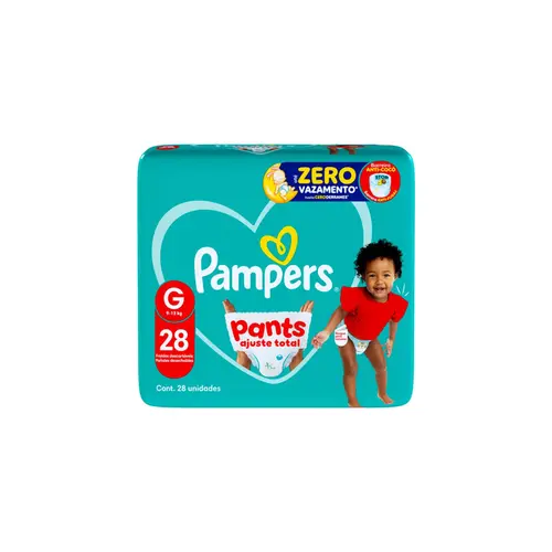 Fralda Pampers Pants Ajuste Total Com G 28 Unidades