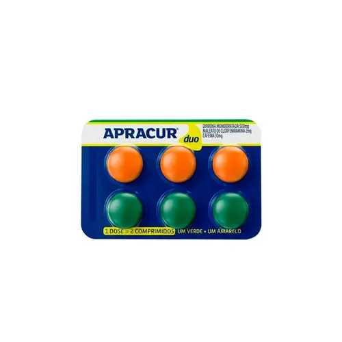 Apracur DUO Com 6 Comprimidos