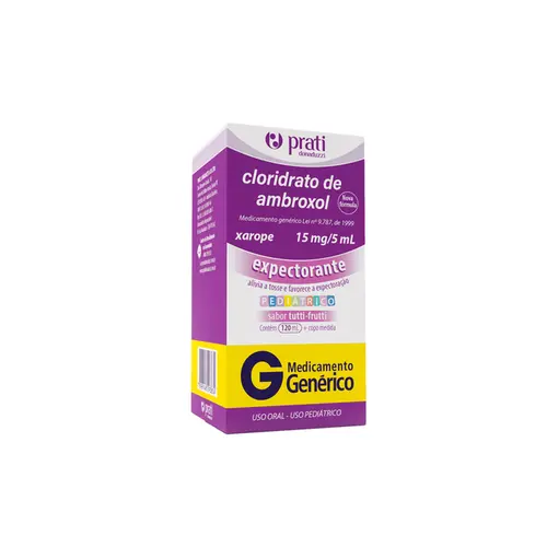Cloridrato de Ambroxol  Xarope 30mg Prati Com 120ml