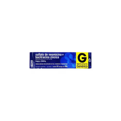 Sulfato Neomicina + Bacitracina Pomada Teuto Com 50g