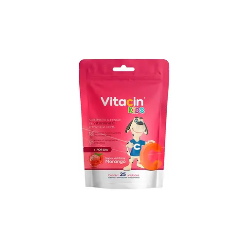 Vitacin Kids Sabor Morango Com 25 Gomas