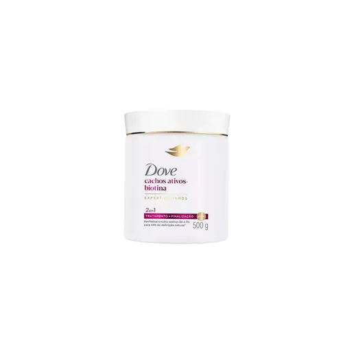 Máscara de Tratamento Dove Cachos Ativos + Biotina Com 500g