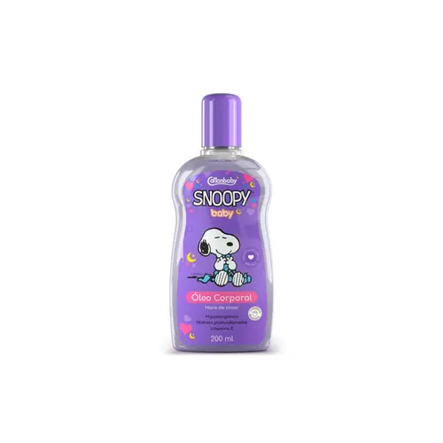 Óleo Corporal Snoopy Baby Hora de Ninar Com 200ml