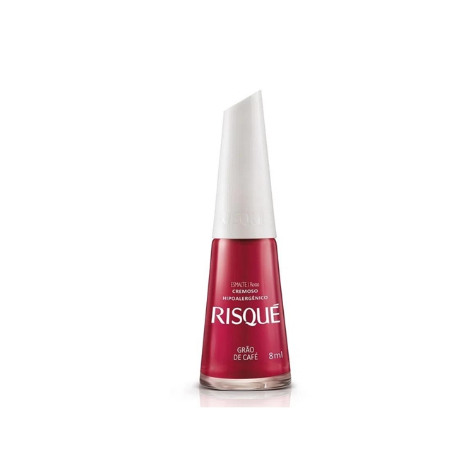 Esmalte Risqué Grão De Café Cremoso 8ml - Esmalte Risqué Grão De Café ...