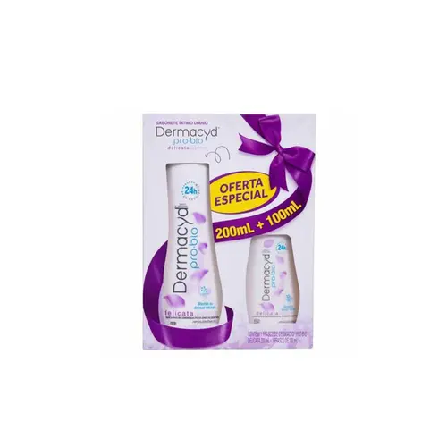 Kit Sabonete Íntimo Dermacyd Delicata 200ml + 100ml