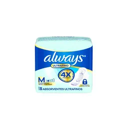 Absorvente Always Ultrafino Seca Com Abas 8 Unidades