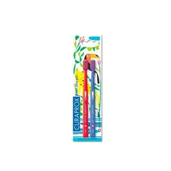 Escova Dental Infantil Curaprox DuoSmart 6+ Anos Ultra Macia Cor Variada Com 2 Unidades