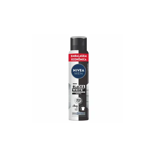 Desodorante Nivea Aerosol Men Black & White Invisible Com 200ml
