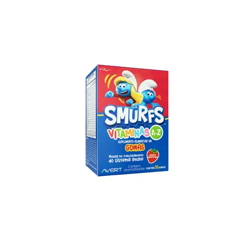 Vitaminas AZ Os Smurfs Biolab Com 30 Gomas