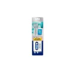 Kit Escova de Dente Oral-B Sensitive Extra Macia + Fio Dental Oral-B Satin Floss
