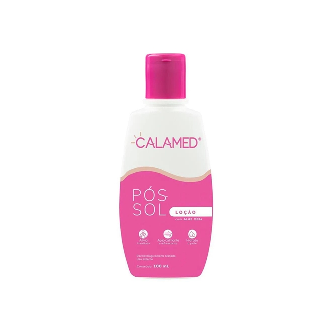 Calamed Loção Pós-sol Calamed Aloe Vera com 100ml - Loção Pós-sol Calamed Aloe ...