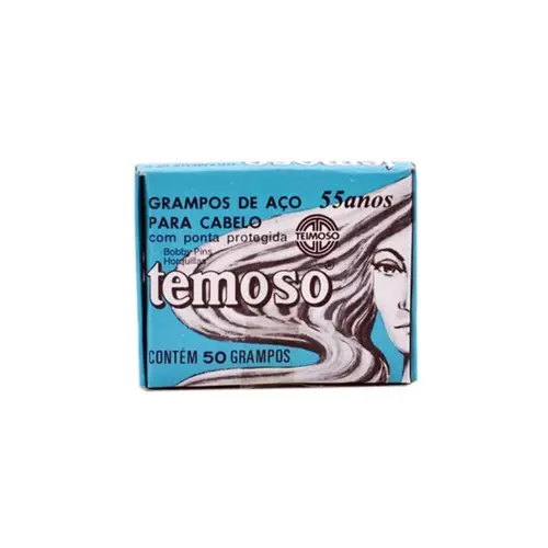 Grampo de Cabelo Teimosão Loiro Nº 5 Com 50 Unidades