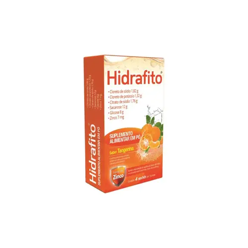 Hidrafito Sabor Tangerina Com 4 Saches