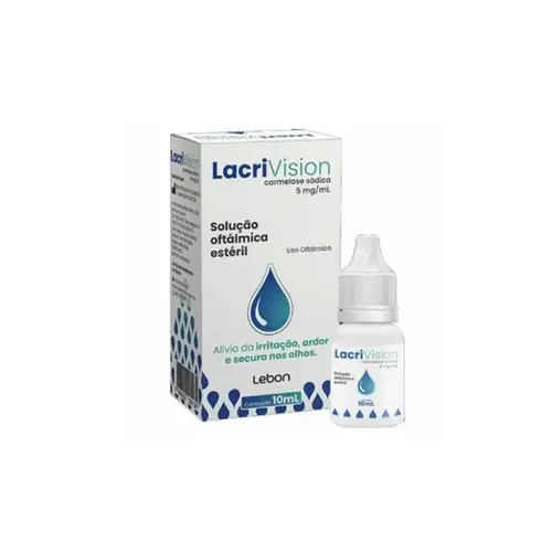 Colírio Lacrivision Carmelose 5mg Com 10ml