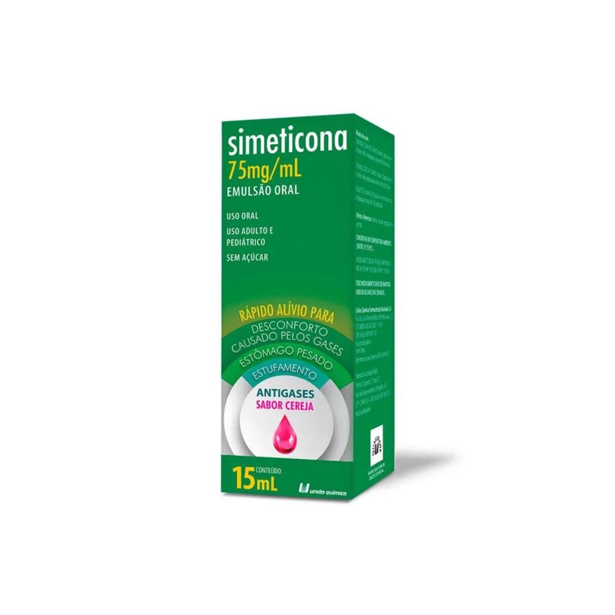 Simeticona Gotas 75mg/ml União Quimica Com 15ml - Simeticona Gotas 75mg ...